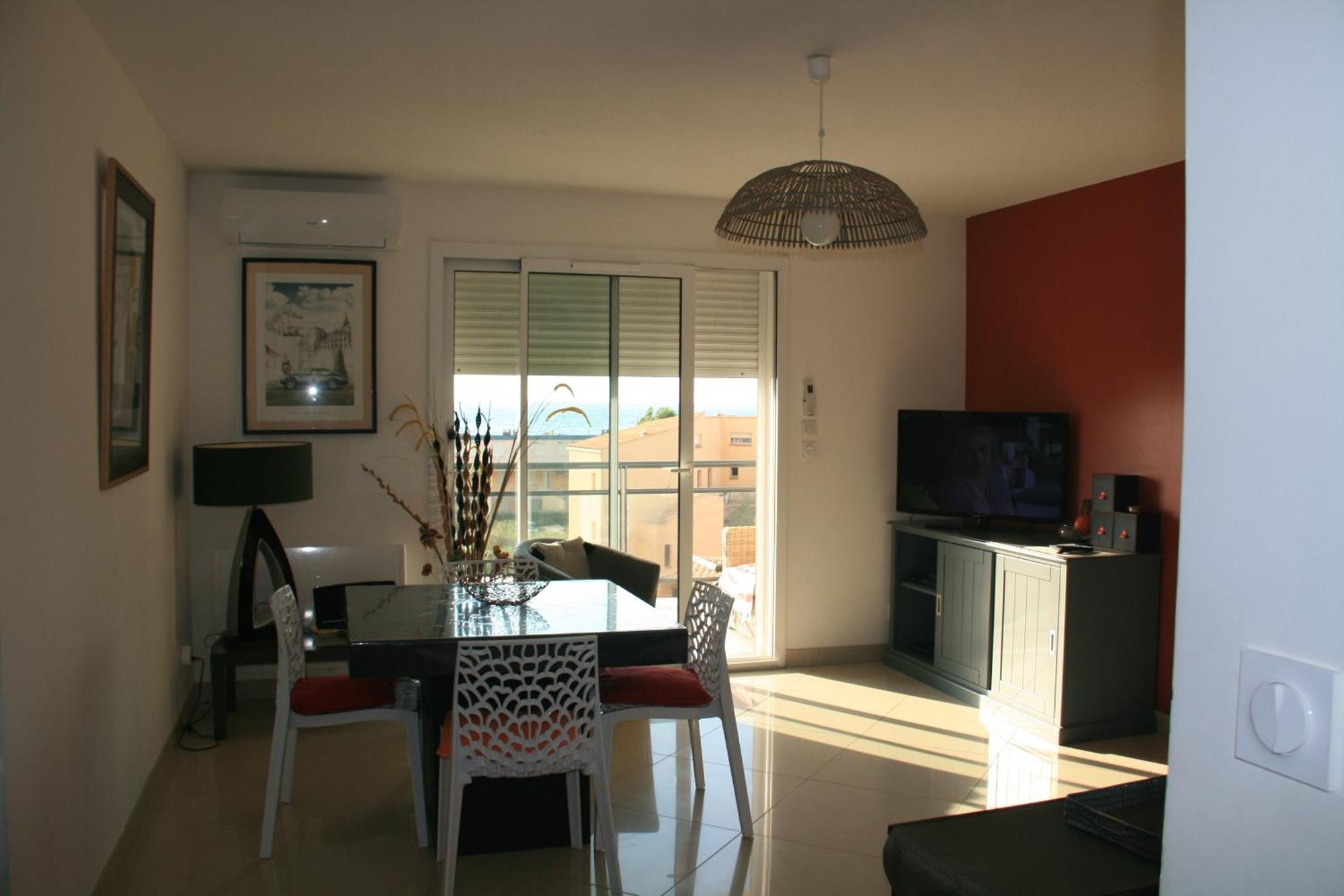 T3 Vue Mer 100M De La Plage Wifi Et Parking Saint-Pierre-la-Mer  Exterior foto